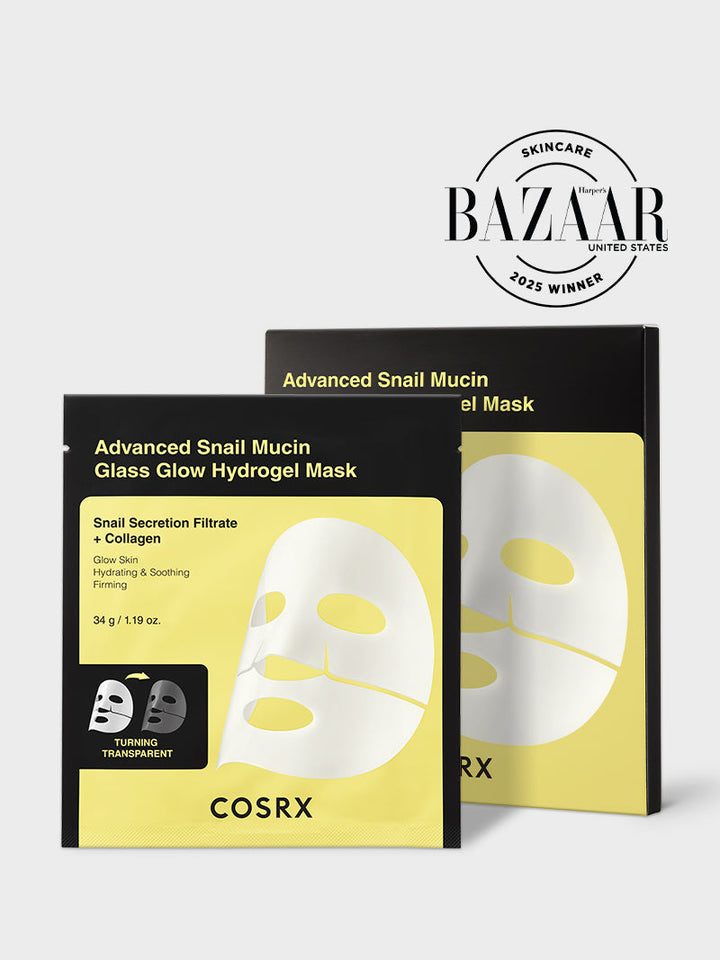 Advanced Snail Mucin Glass Glow Hydrogel Mask A3